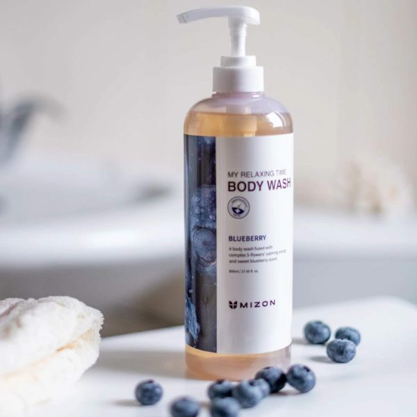 Mizon My Relaxing Time Body Wash Blueberry 800ml - Imagen 3