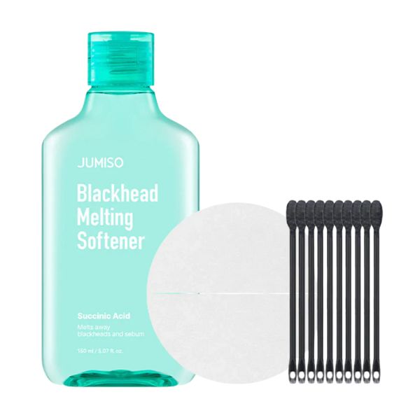 Jumiso Blackhead melting softner 150ml + cotton pad(40pads) + cotton Swab 10ea