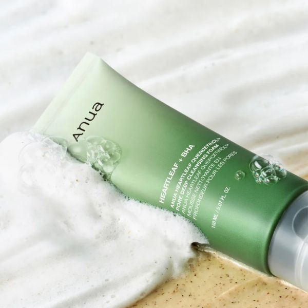 Anua Heartleaf Quercetinol + BHA Pore Deep Cleansing Foam - Imagen 3
