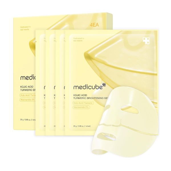 Medicube Kojic Acid Turmeric Brightening Gel Mask (4EA)