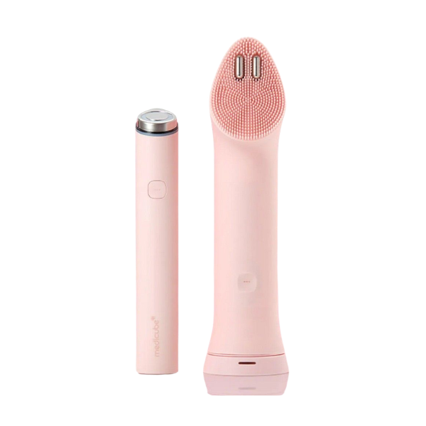 Medicube AGE-R Booster Pro Mini Plus Pink + Cleanser Head Pink